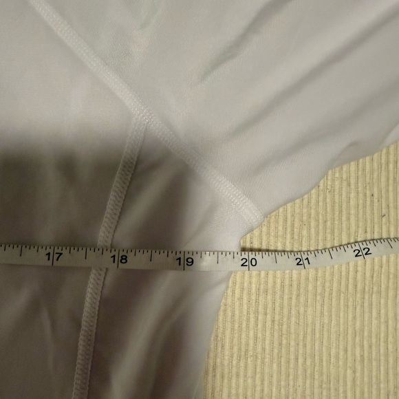 White Athletic Zip-Up Jacket with Standing Collar - Picture 4 of 6